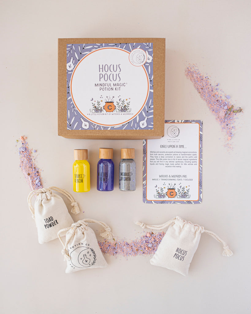 Hocus Pocus Mindful potion kit showing ingredients