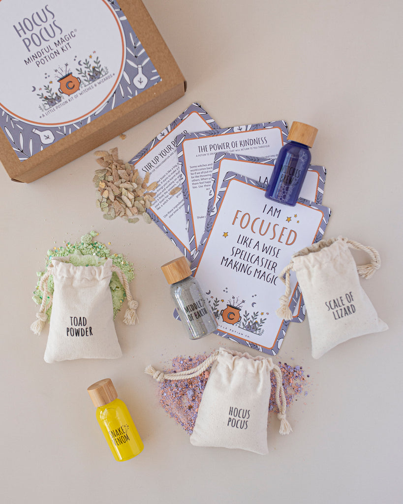 Hocus Pocus Mindful potion kit showing ingredients