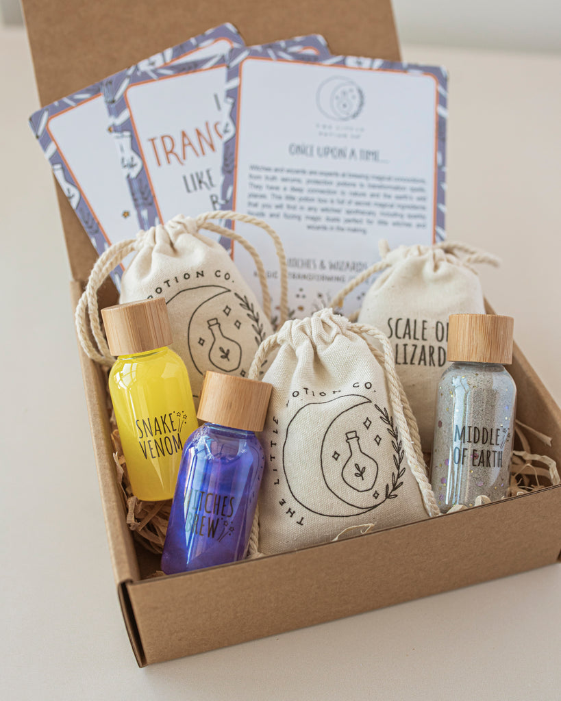 Hocus Pocus Mindful potion kit showing ingredients in box