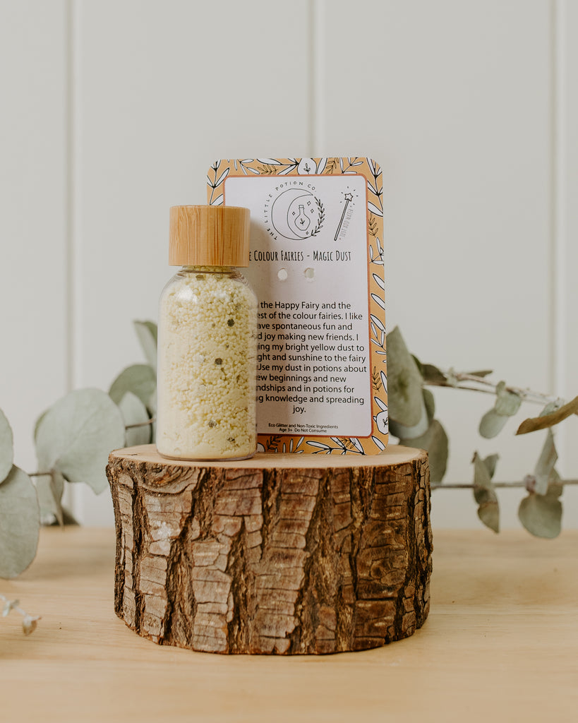 Happy Fairy - bottle of yellow magic potion fairy dust