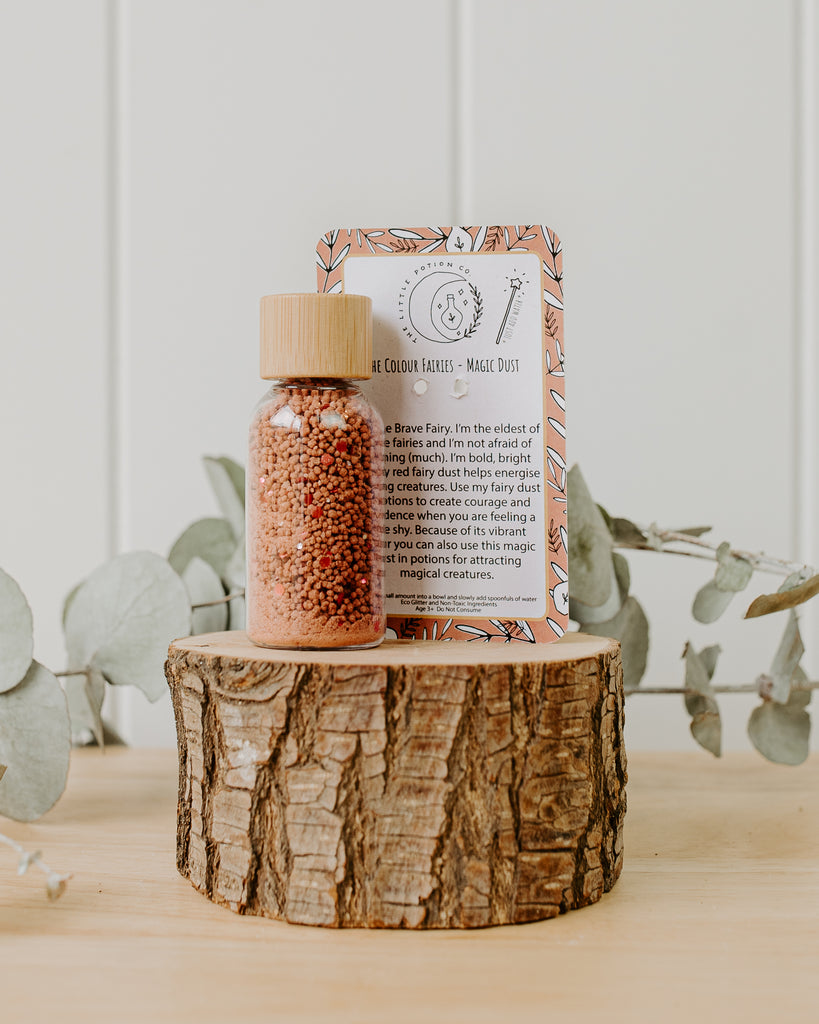 Brave Fairy - bottle of red magic fairy potion dust